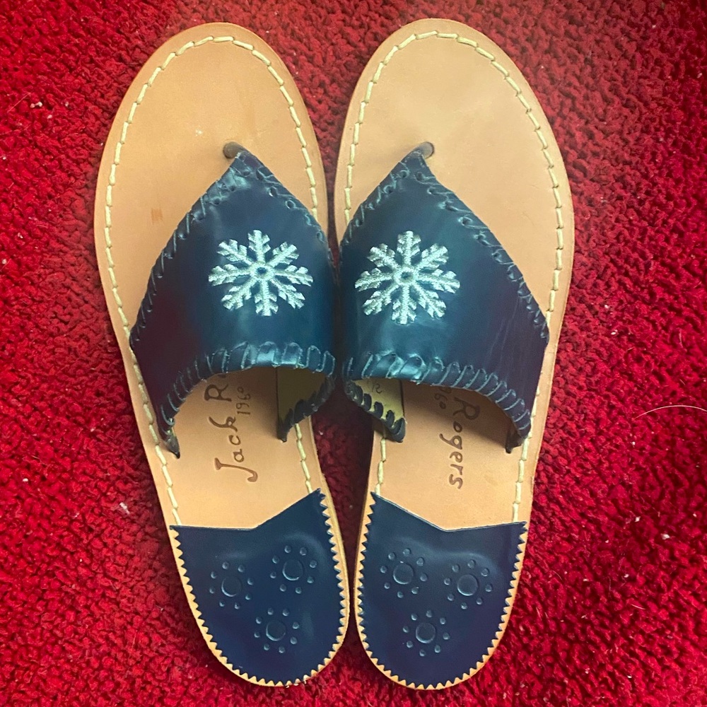 Jack Rogers navy sandals